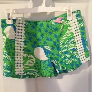 Lilly Pulitzer blue/green shorts